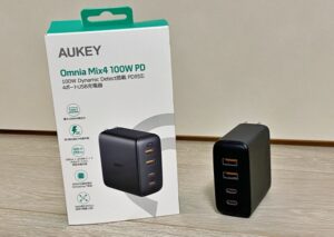 AUKEY Omnia Mix 4 100W レビュー | USB-C×2ポートUSB-A×2ポート搭載でもう充電に困らない！